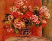 皮埃尔 奥古斯特 雷诺阿 : Roses in a Vase